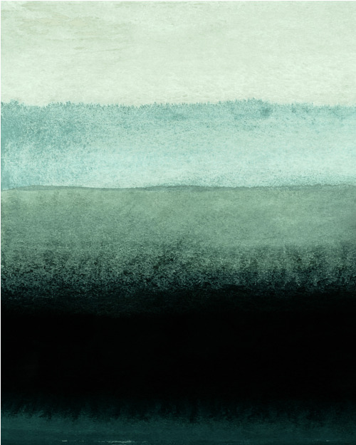 Canvas Shades of Green (40x50 cm) av Iris Lehnhardt