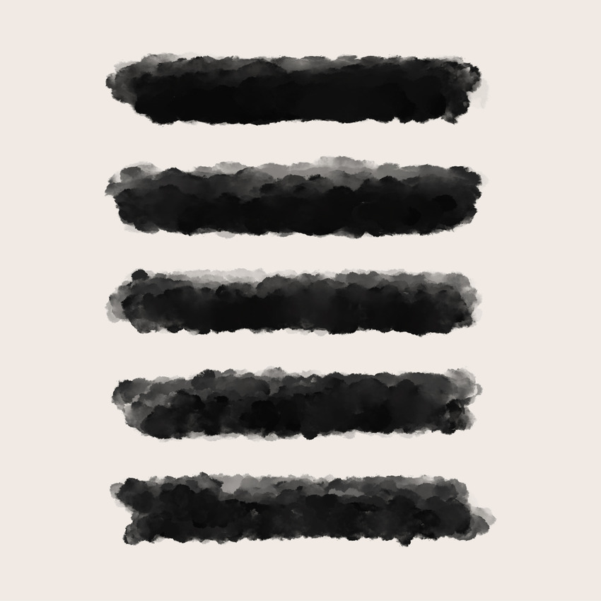 Tavla XL Black Cloud Stripes (85x85 cm) av Emel Tunaboylu