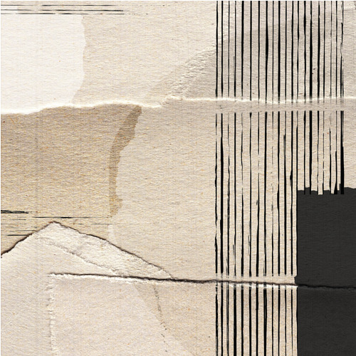 Canvas Paper Abstract (100x100 cm) av Dan Hobday