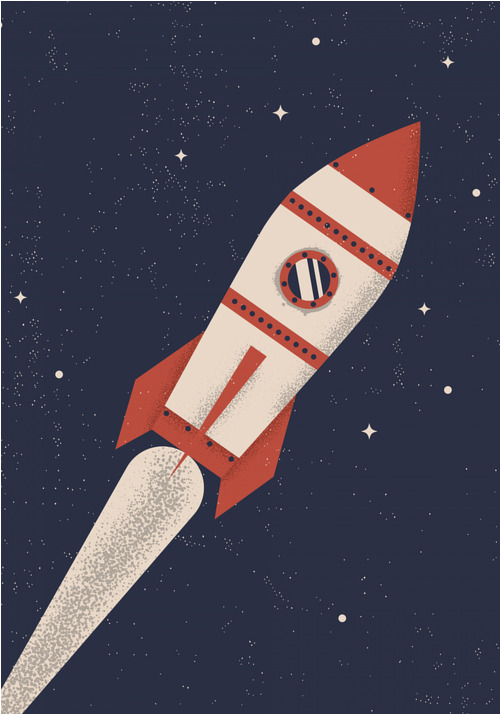 Poster Space Travel (21x30 cm) av Amer Karic