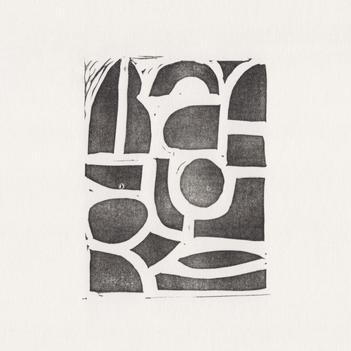 Poster Linocut Abstract (70x70 cm) av Alisa Galitsyna