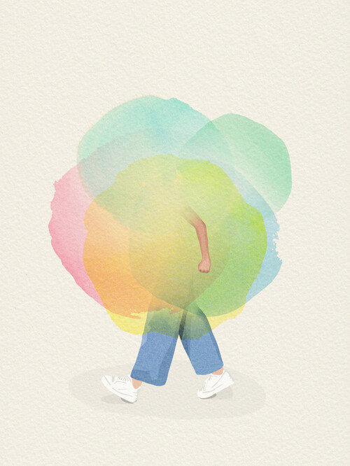 Poster Cloud of Joy (30x40 cm) av Giselle Dekel