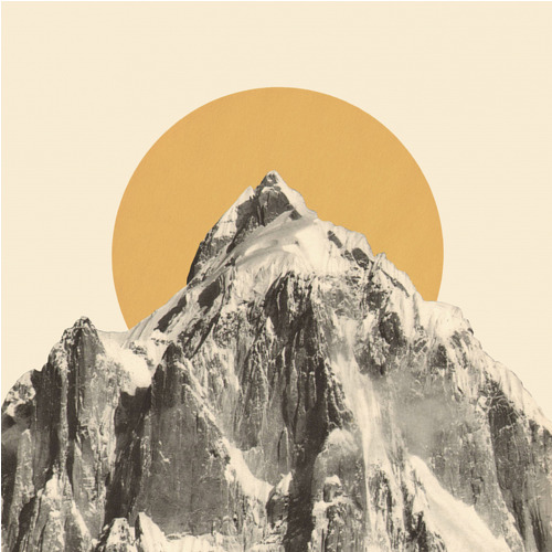 Poster Mountainscape (30x30 cm) av Florent Bodart