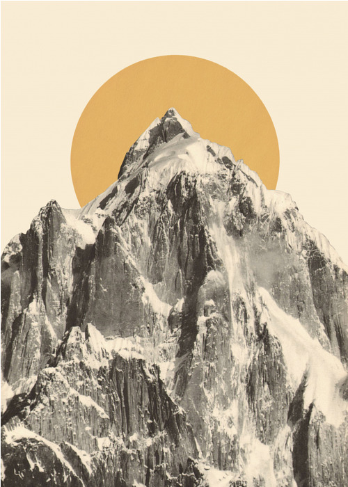 Poster Mountainscape (50x70 cm) av Florent Bodart
