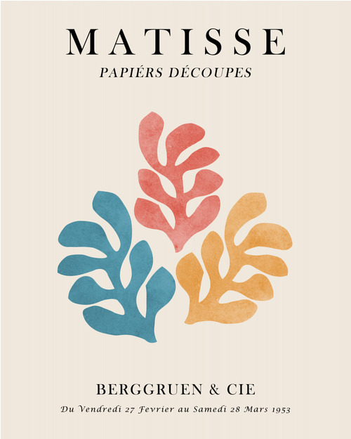 Poster Matisse-Inspired - Floral Shapes 3