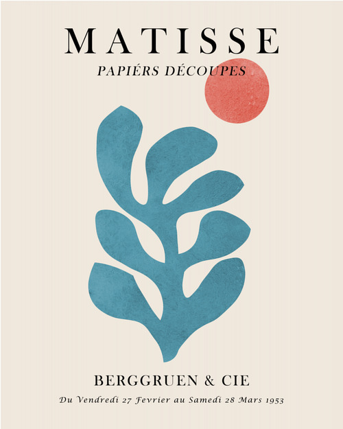 Poster Matisse-Inspired - Floral Shapes 2