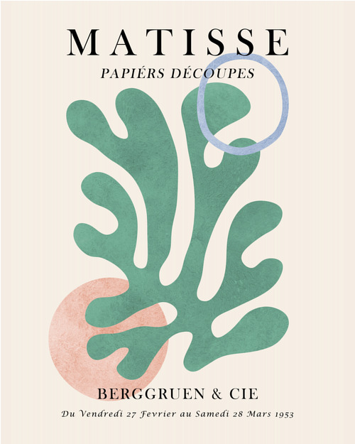 Poster Matisse-Inspired - Floral Shapes 6