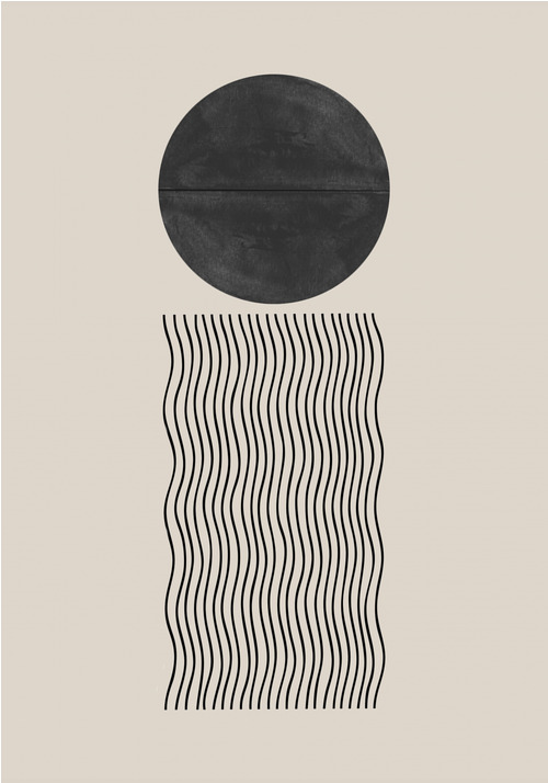 Tavla XL Minimalist Vision - Wave