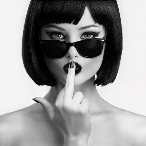 Tavla XL Kiss This (70x70 cm) av David Drake