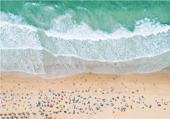 Poster Summer Beach (100x70 cm) av Kathrin Pienaar