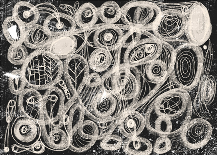 Canvas Chalkboard Dreams (70x50 cm) av Martino Pietropoli